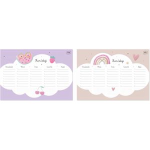 Plan Lekcji Interdruk A4 Glitter Chmurka